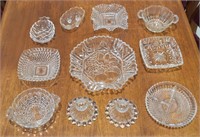 Clear Glass Dish Lot