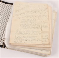 BINDER OF 19TH CENTURY LETTERS
