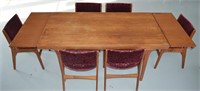 Vintage Teak  Dining Table & 6 Chairs