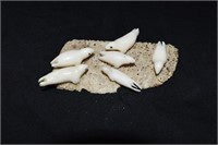 Whale Bone Inuit Sculpture
