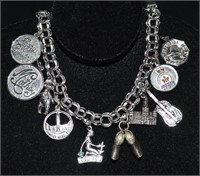 Sterling Charm Bracelet with Sterling Charms