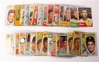 LOT OF 30 MIXED TOPPS BASEBALL CARDS 1955-1963