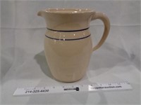 Pottery Crock Pitcher with Lid - Marshall
