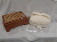 Wood Stool & Foot Vibrator