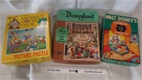 3 Vintage Disney Puzzles