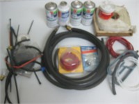 Oil Charge Cans, Hose, Wire, Putty Tape, etc