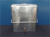1950's Coca Cola Temprite Stainless Steel Cooler