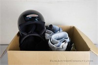 Box lot of Snowboard Gear