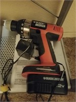 Black & Decker battery operated drill