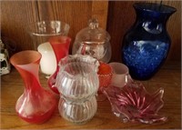 Glass vase candle holders Bowl