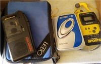 Walkman, cassette player, portable recorder
