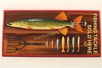 Large Fishing Tackle Sold Here Sign, Custom Made