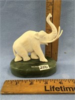 Fabulous ivory mastodon 4.25" long, 4.5" tall