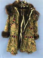 Wonderful Eskimo parka lined with skunk hide and w