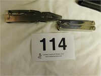 Stainless plier multi-tool w/belt case
