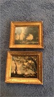 Two small framed prints