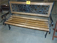 Wood and Metal Bench