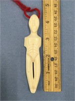 Susie Silook ivory carving 4.5" long of female fig