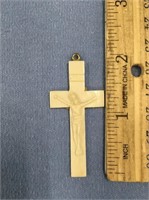 Ivory crucifix 2" long pendant well done   (3)