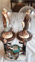 Belcari Figurines in Globe plus Checker Players