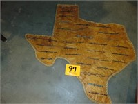 Wood State of Texas Barbed Wire Display