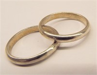 Two Sterling Silver Bands