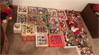 Large collection of vintage Christmas ornaments