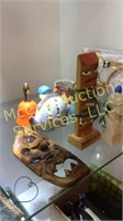 Misc wooden and ceramic lot