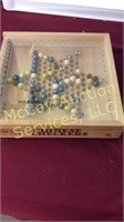 Wooden Chinese Checkers board and carrying case
