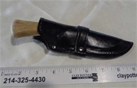 Russell USA Knife with Leather Sheath
