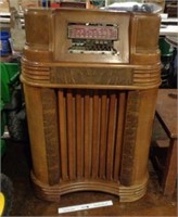 Antique Radio in Cabinet
