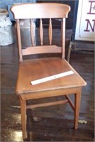 1940's Rock Maple Wooden Chair