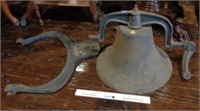 Large Cast Iron Bell with Collar