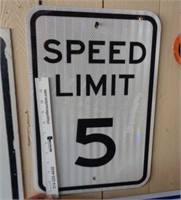 Traffic Sign SPEED LIMIT 5