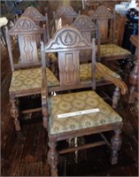 Set of 6 Antique Dining Chairs