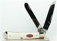 Case XX Delrin White Large Trapper Knife