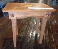 Rustic Maple Texas Star End Table