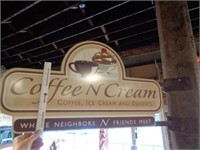 Coffee & Cream Corner Sign
