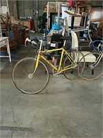 Yellow 10 speed .bicycle