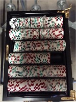 Case of poker chips