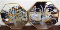 2 Windsor Decorative Wall Hanging Mirrors