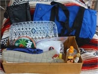 Box Misc Household Items & Fanny Pack