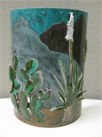 Southwestern Hand Painted Exterior Light Sconce