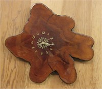 23" x 21" Lacquered Large Wood Clock