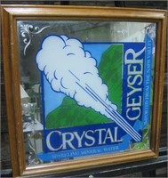 Crystal Geyser Framed Mirror