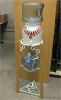Red Chile Ceramic Water Dispenser On Stand