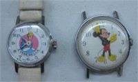 Vintage Cinderella & Mickey Mouse Watches