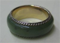 Gold Over Sterling Silver Emerald Ring