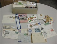 Vtg. Postcards & Stamps - Several First Day Issue