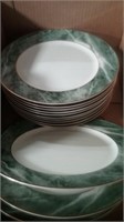 Bc green trim dishes